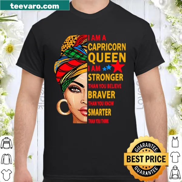 Capricorn Queen birthday shirt for women with zodiac print