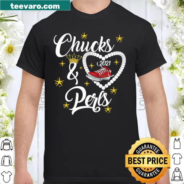 'Chucks And Pearls' Valentine t-shirt celebrating HBCU women