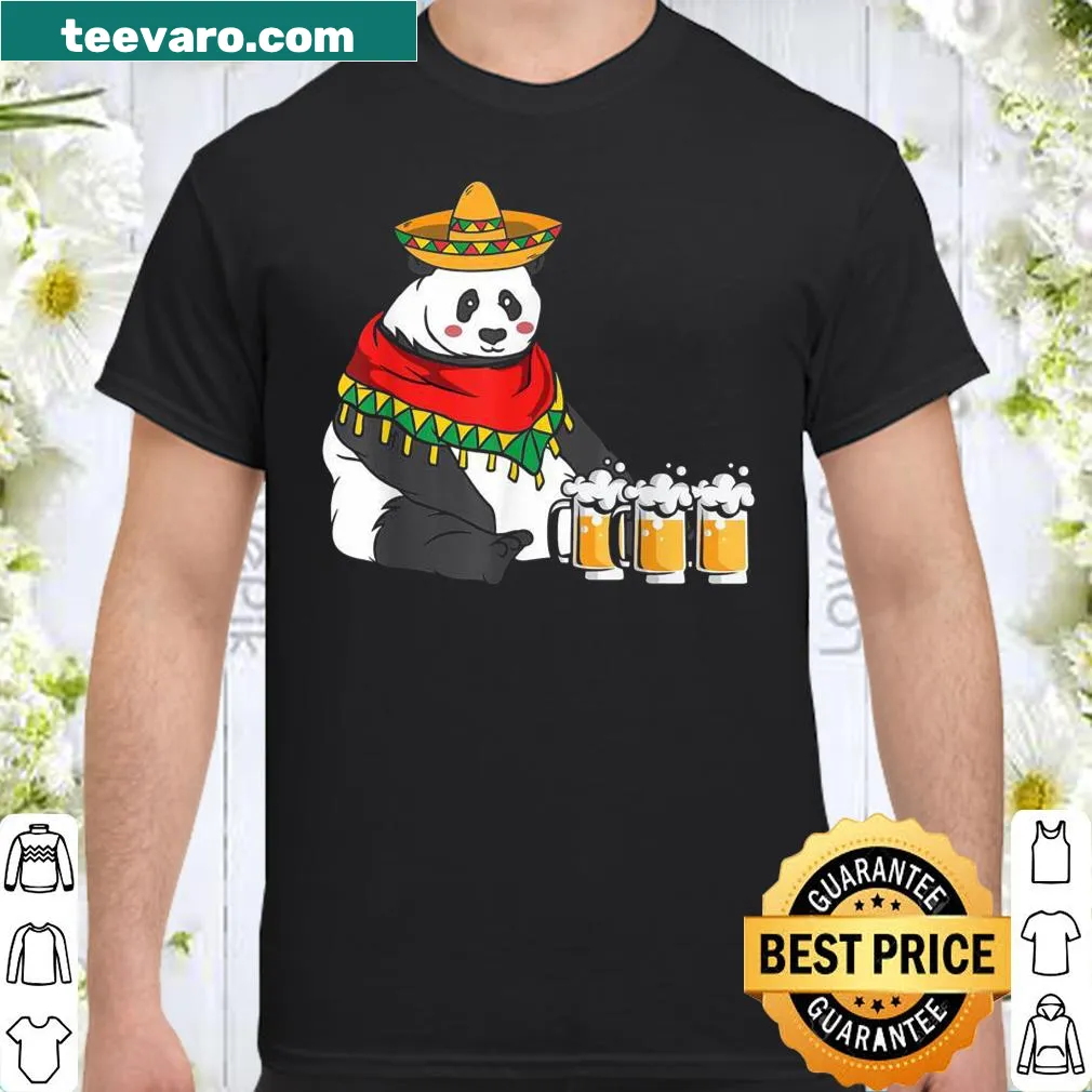 Cute Cinco de Mayo panda bear shirt