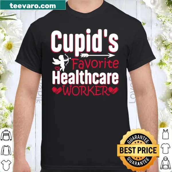 Valentine's Day shirt for healthcare workers with 'Cupid's Favorite' text