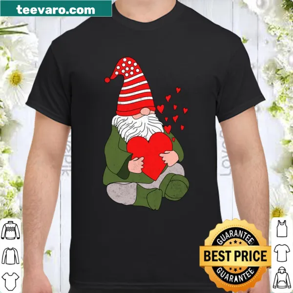Cute gnomes holding a heart for Valentine's Day t-shirt