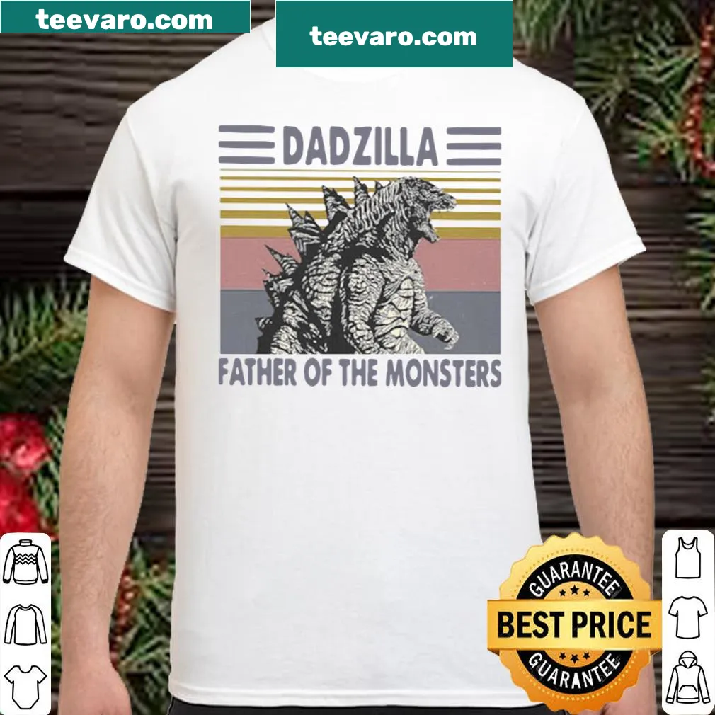 Vintage shirt with Dadzilla text and monster graphic.