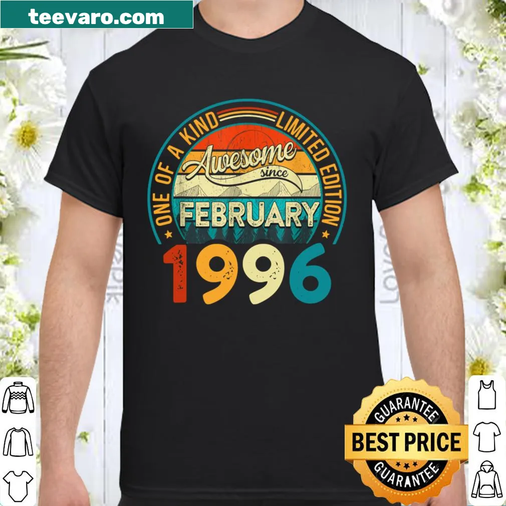 Distressed shirt celebrating 25 years of awesomeness since 1996.