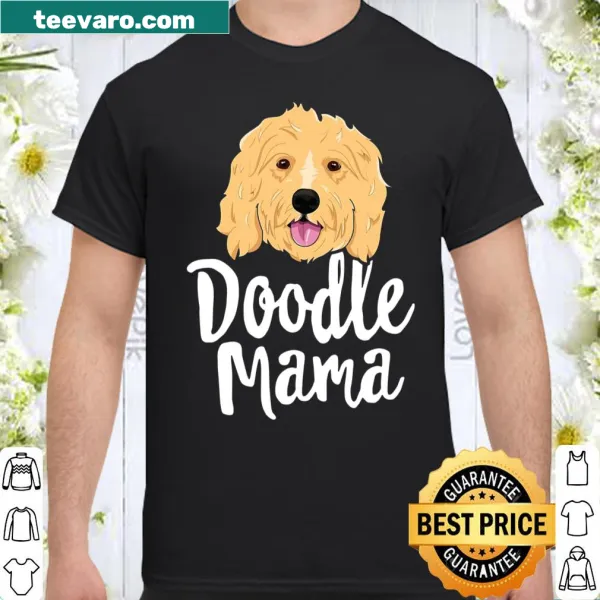 Doodle Mama t-shirt featuring a Goldendoodle puppy illustration