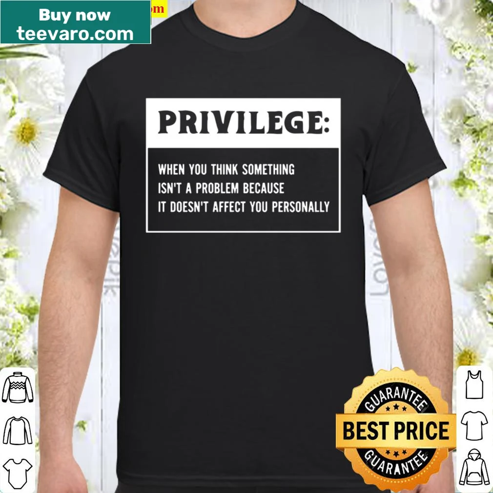 Typography shirt emphasizing equality and civil rights message.