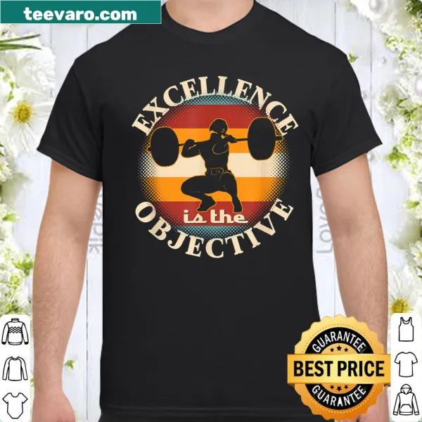 Inspirational fitness T-shirt with bold text for weightlifters