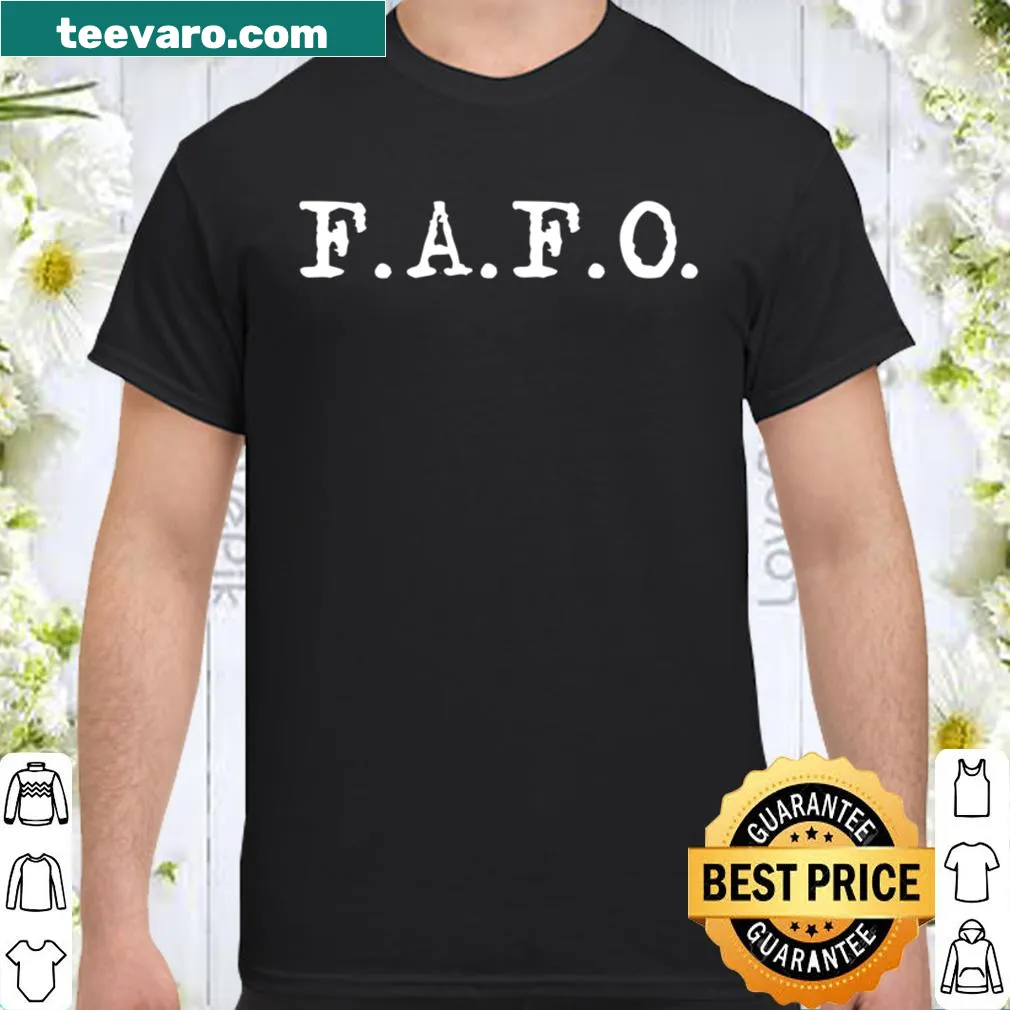 Minimalist Fafo typography shirt for confident individuals