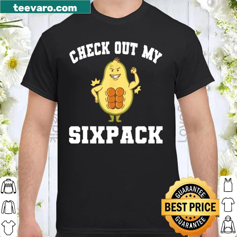 Whimsical t-shirt featuring a playful avocado design and fitness theme