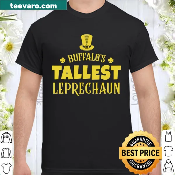 Buffalo-themed St. Patrick's Day t-shirt with whimsical design