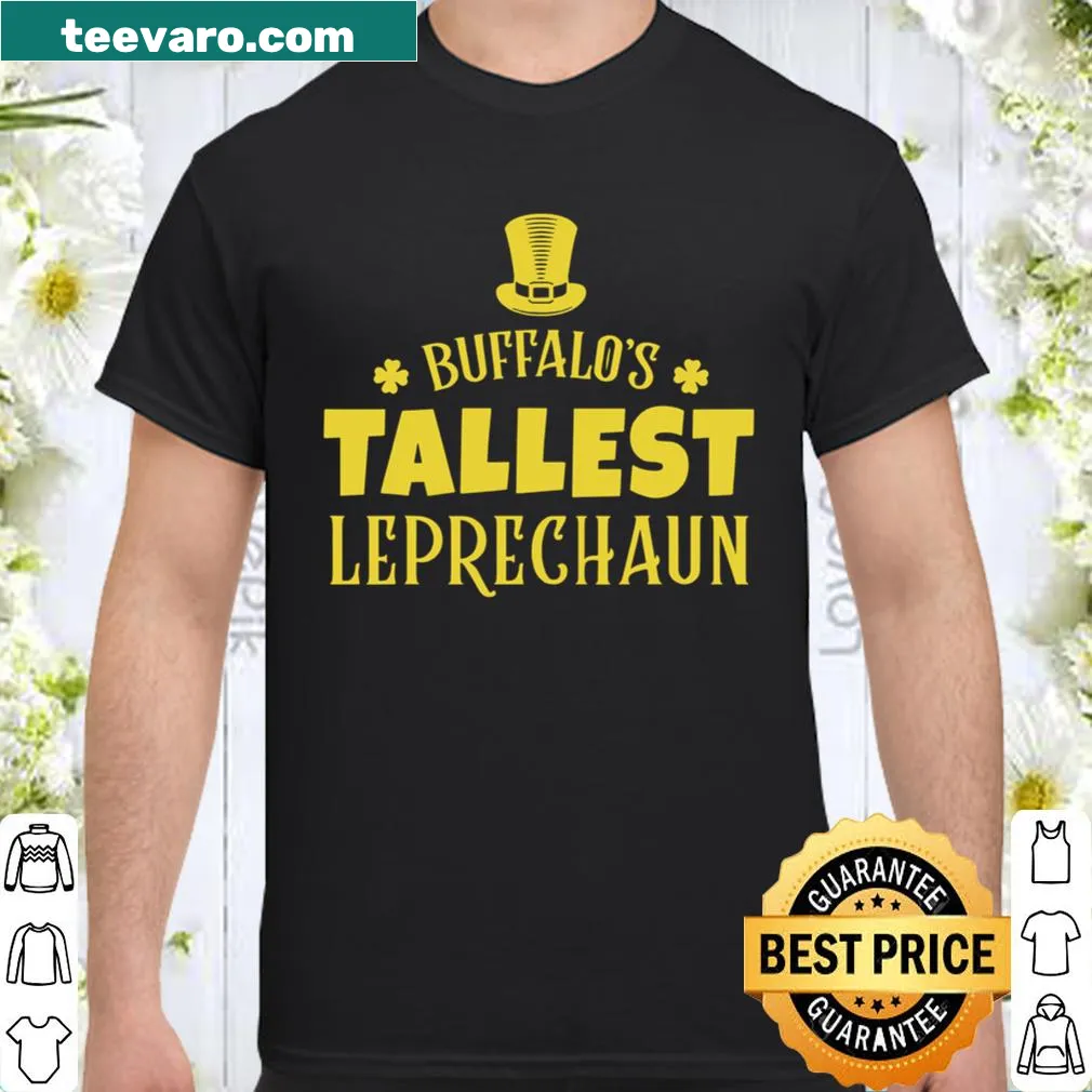 Buffalo-themed St. Patrick's Day t-shirt with whimsical design