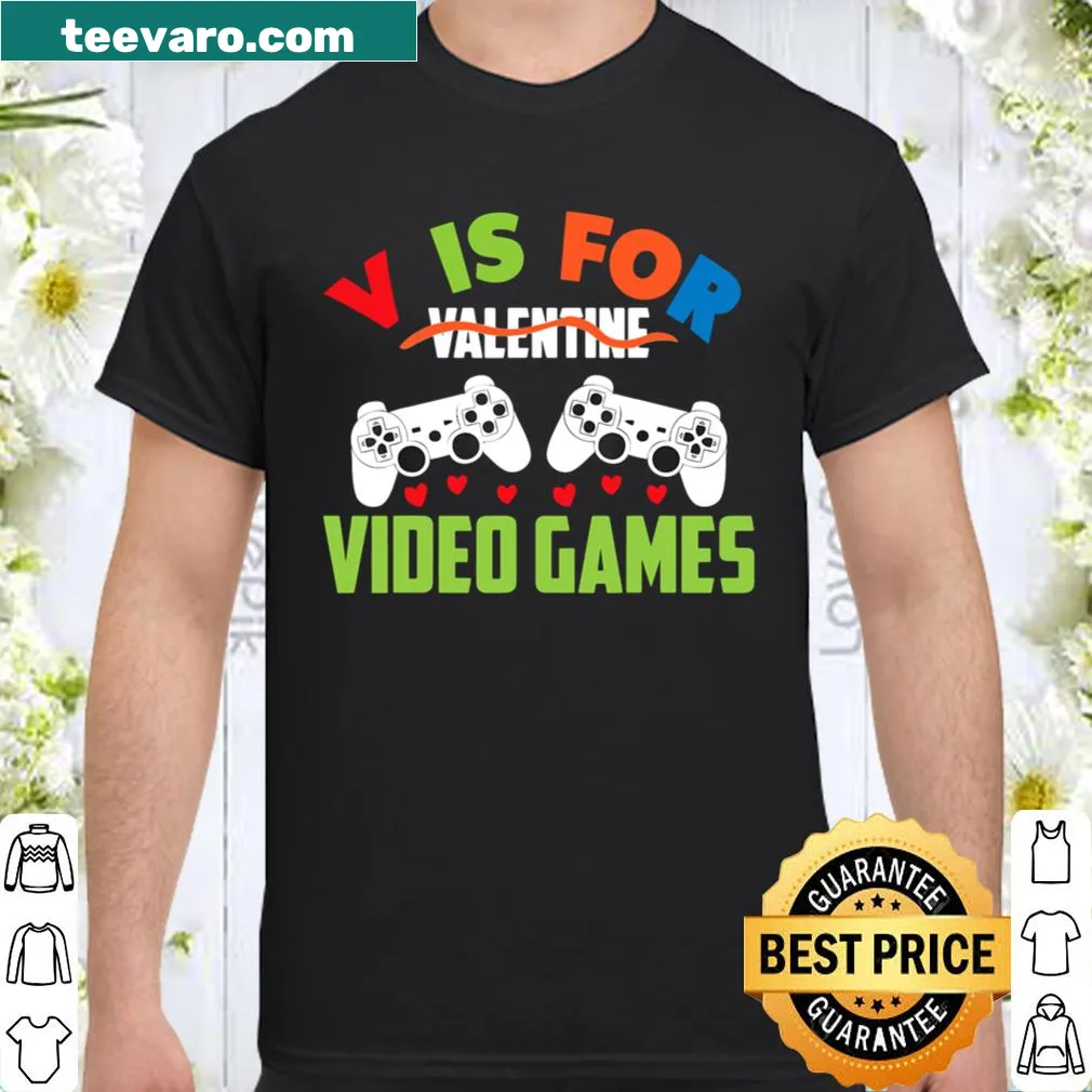 Funny video games Valentine's Day shirt