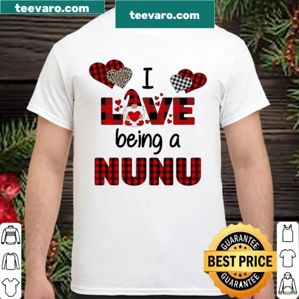 Cute shirt featuring a gnome graphic and playful text about being a nunu.