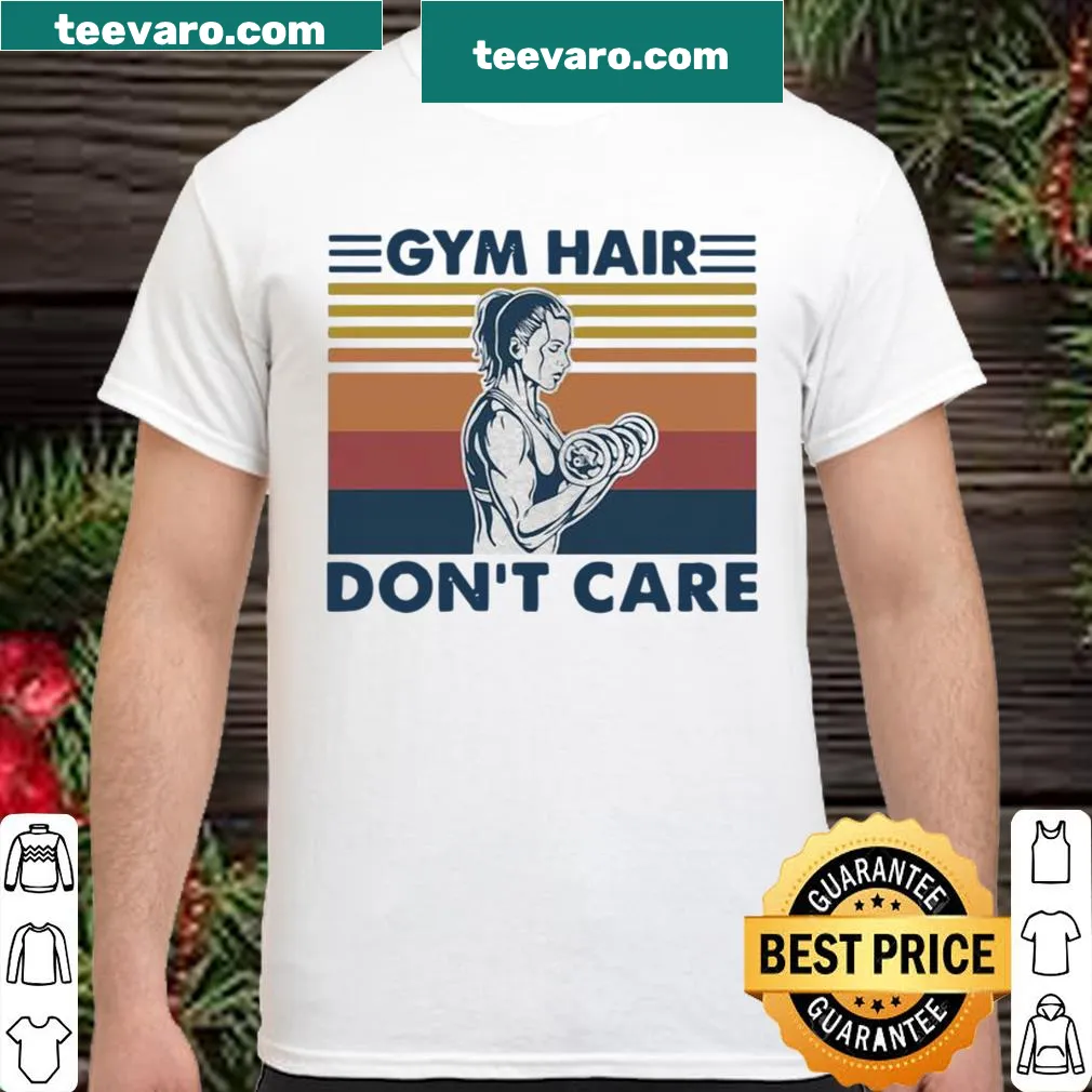 Vintage gym-themed shirt with humorous text
