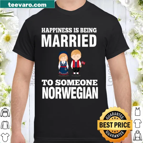 T-shirt celebrating marriage to a Norwegian partner