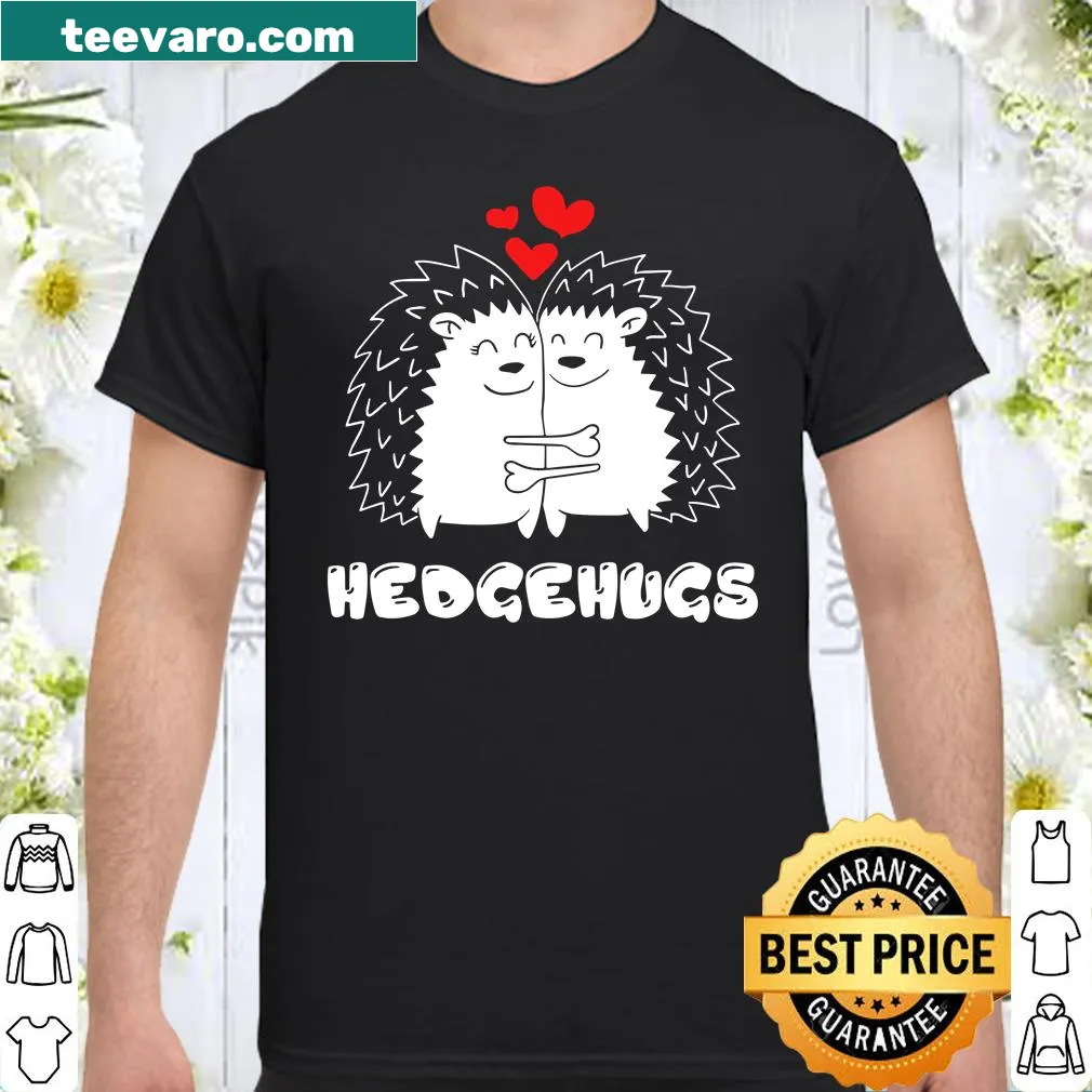 Hedgehog graphic with text 'Hedgehugs' for Valentine's Day