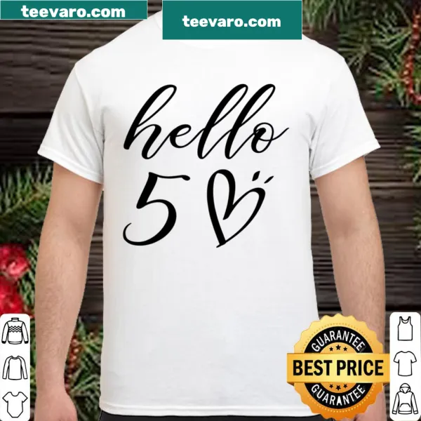 Playful t-shirt celebrating a 50th birthday with bold text