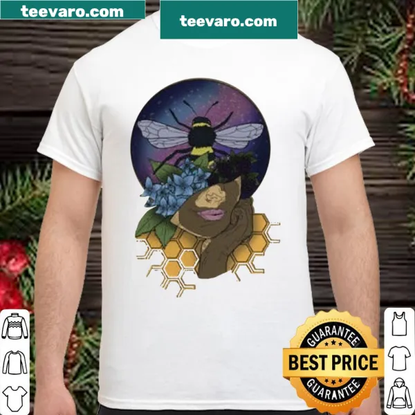 Playful crop top featuring a whimsical bee hive design