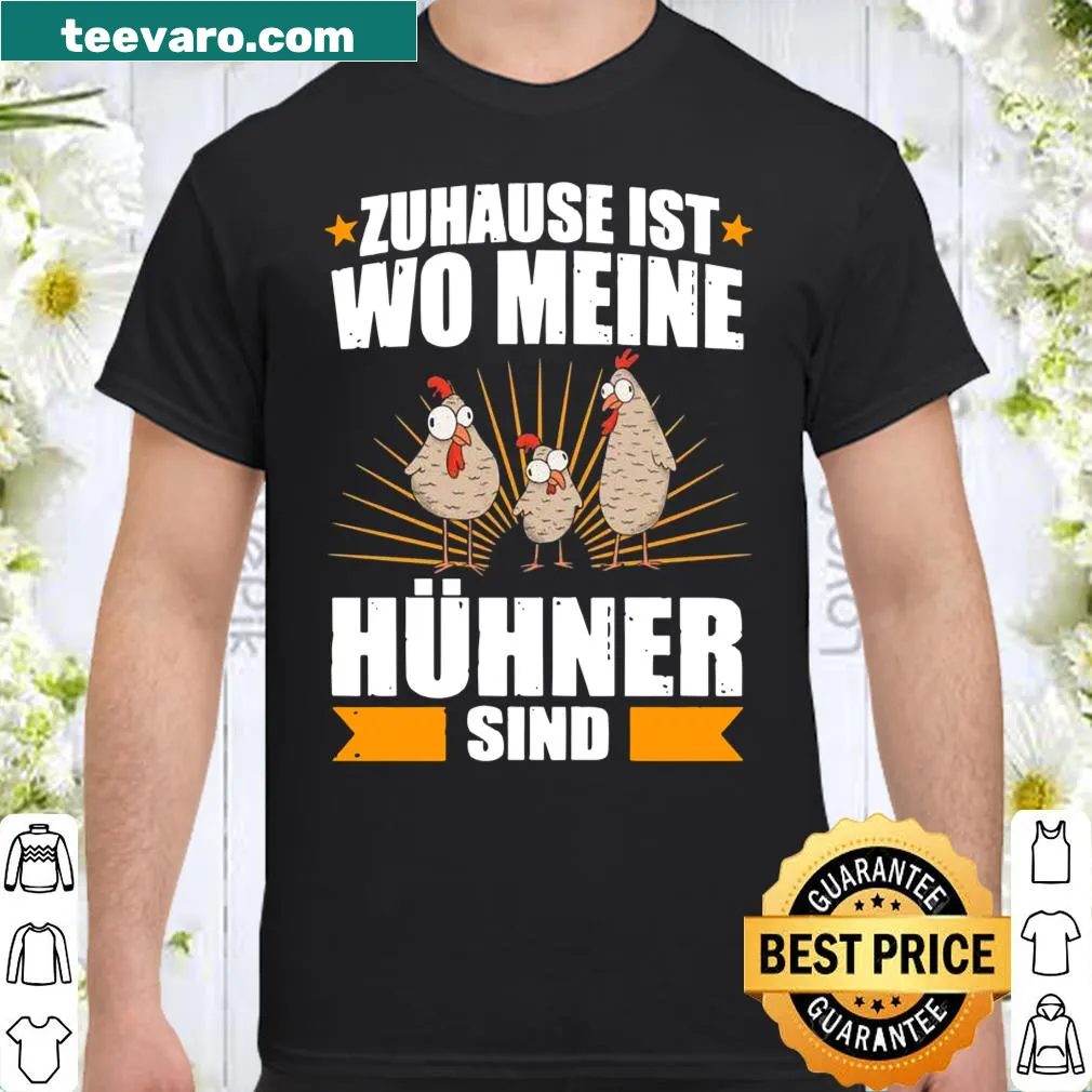 Illustrated shirt celebrating chickens with a heartfelt saying.