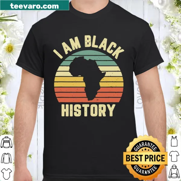Black History shirt with bold text celebrating heritage