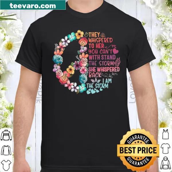 Inspirational feminist shirt with 'I Am Storm' printed