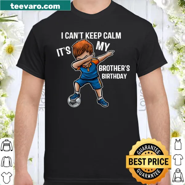 Brother birthday shirt with fun typography and celebratory message