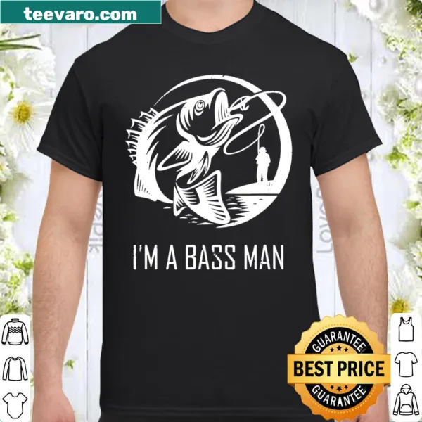 Proud t-shirt for bass guitar lovers stating 'I'm a Bass Man.'