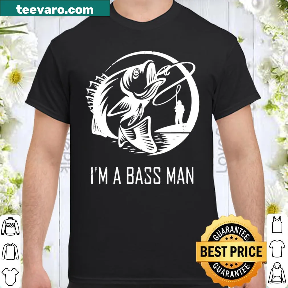 Proud t-shirt for bass guitar lovers stating 'I'm a Bass Man.'