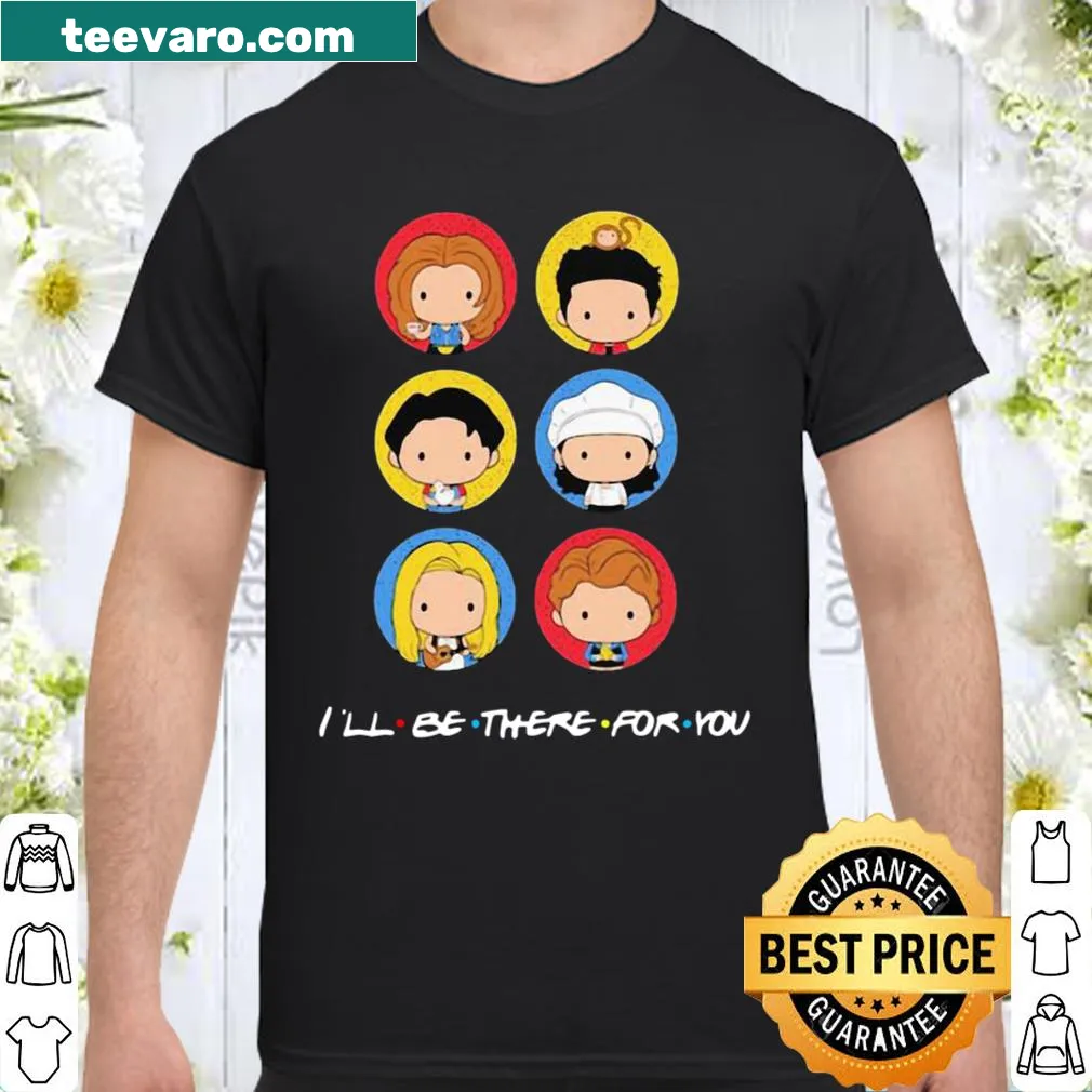 Cute icon-themed shirt promoting friendship and support