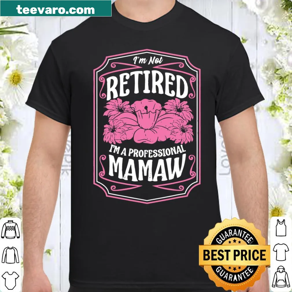 Fun Mamaw shirt with lighthearted typography