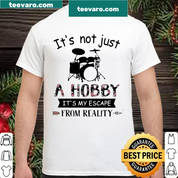 Inspirational drum-themed shirt with bold typography