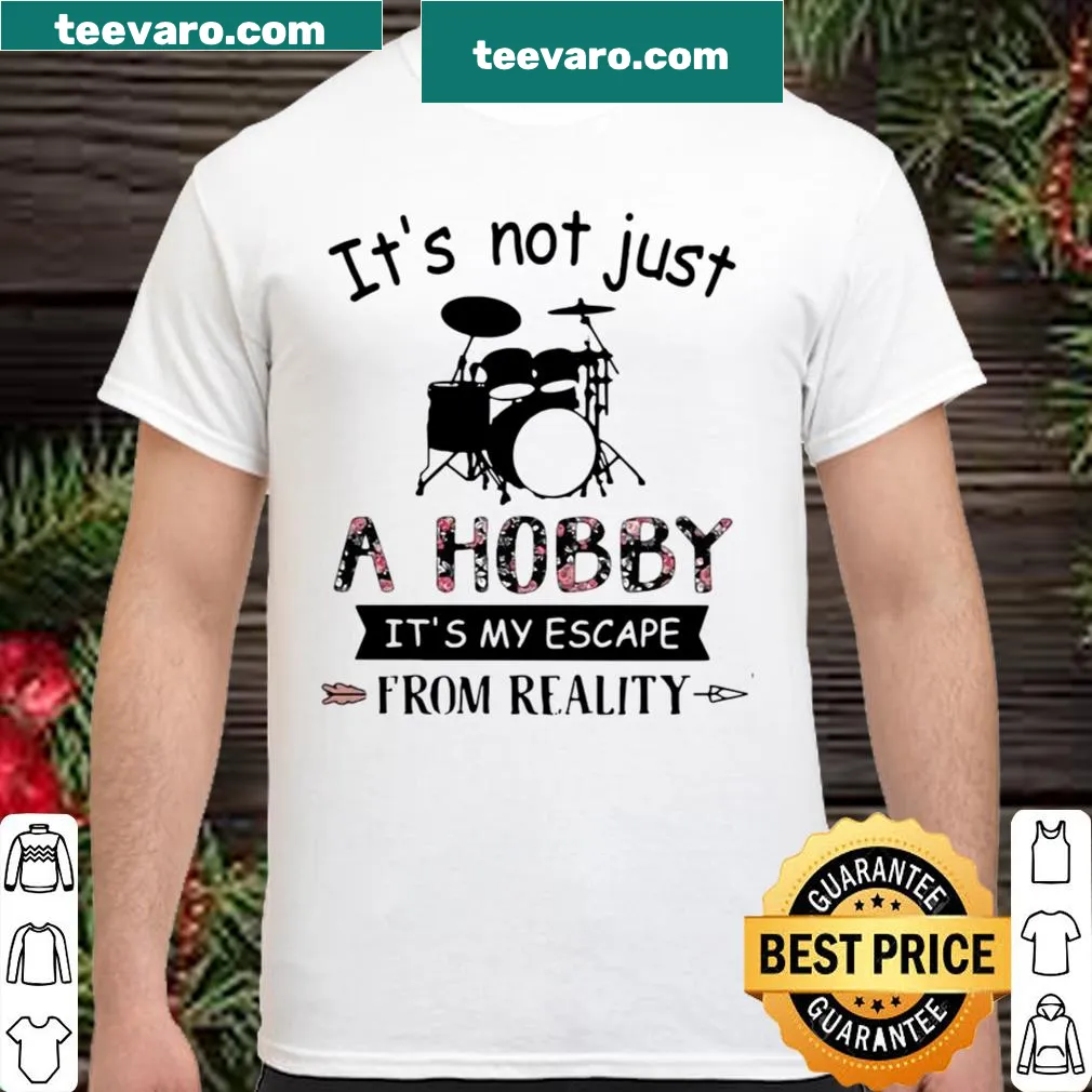 Inspirational drum-themed shirt with bold typography