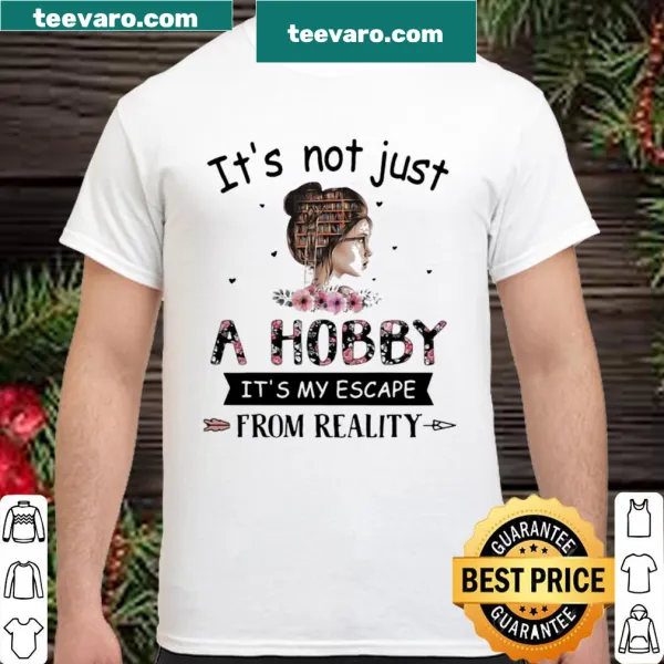 Book-themed shirt with inspirational typography about reading