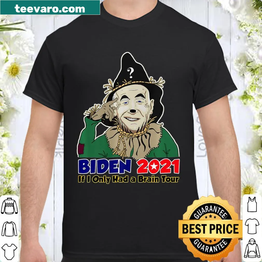 Cartoon scarecrow graphic representing Joe Biden with humorous text