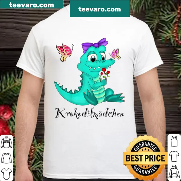 Kids' shirt featuring a cute crocodile illustration