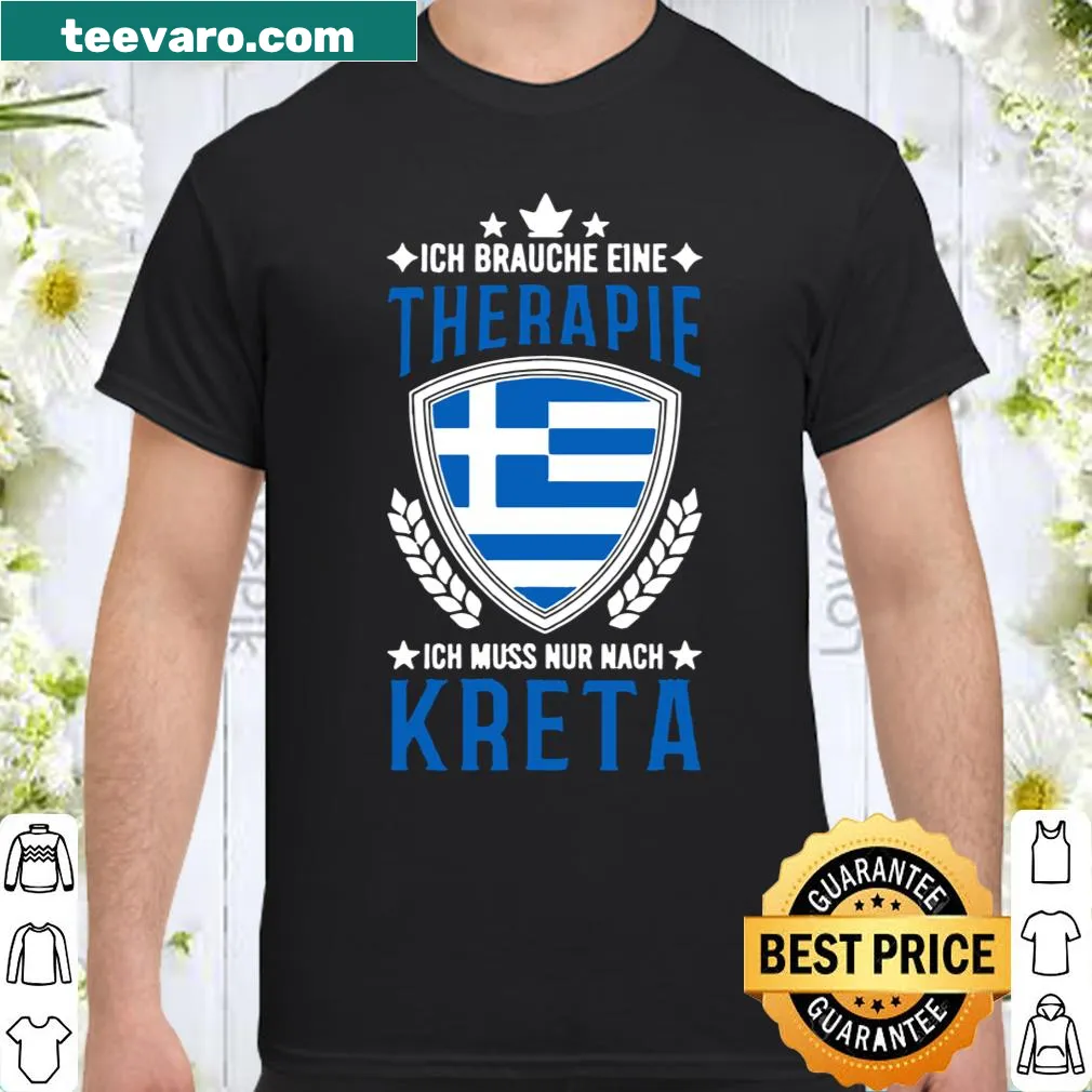 Shirt featuring a design of Crete and the Greek flag