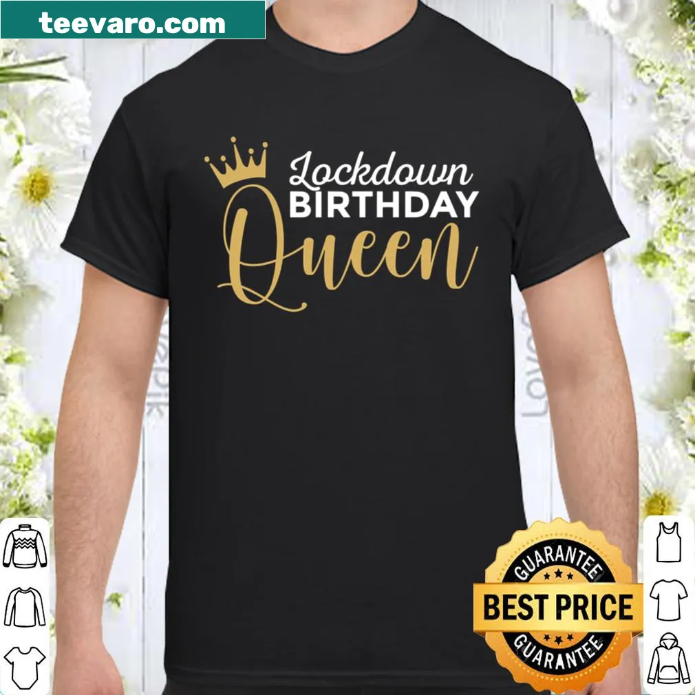 Birthday Queen text design for lockdown birthday celebrations.