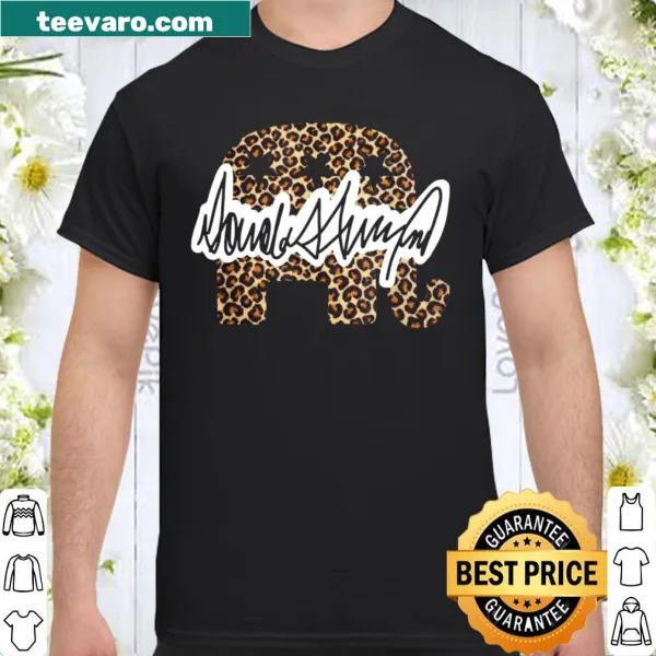 Political t-shirt with leopard design supporting Donald Trump