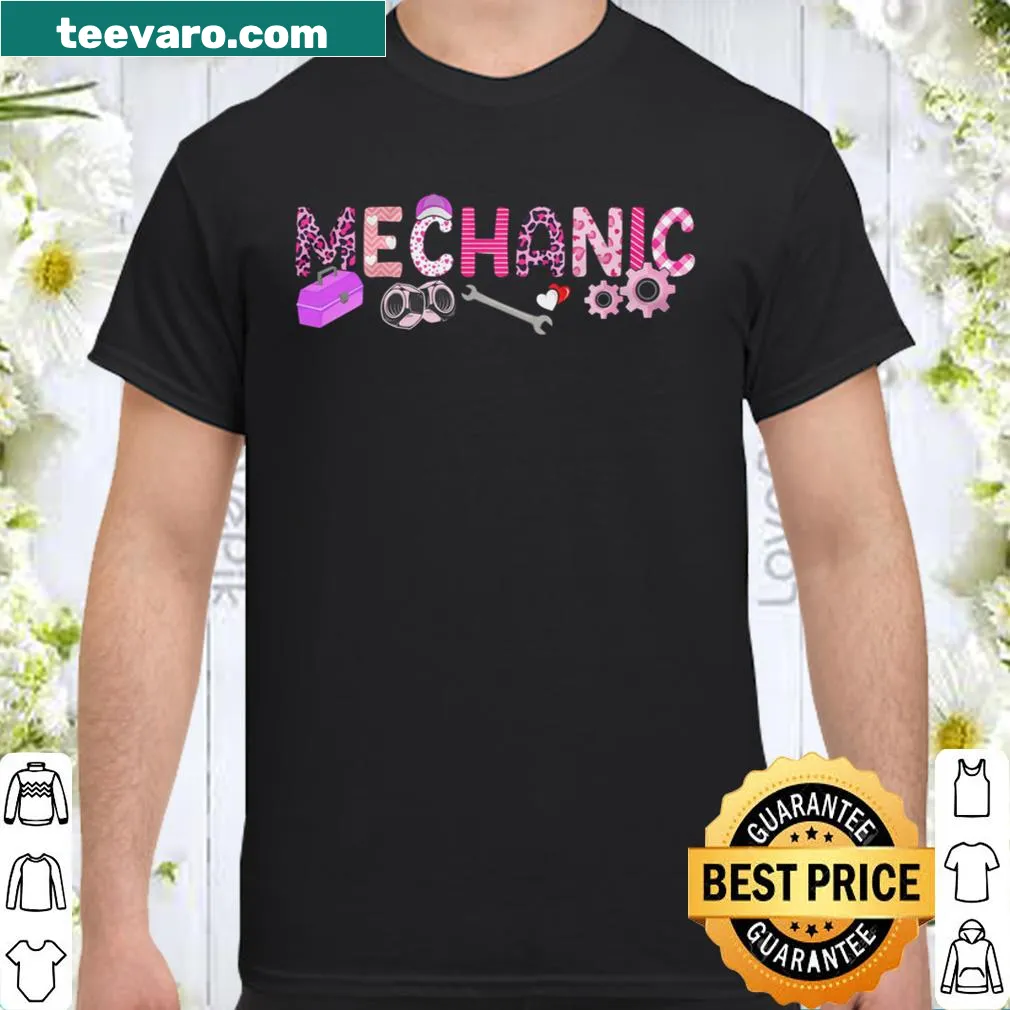 Funny Valentine's shirt for mechanics featuring clever text