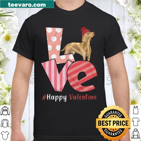 Funny Valentine shirt with 'Love Weimaraner' text