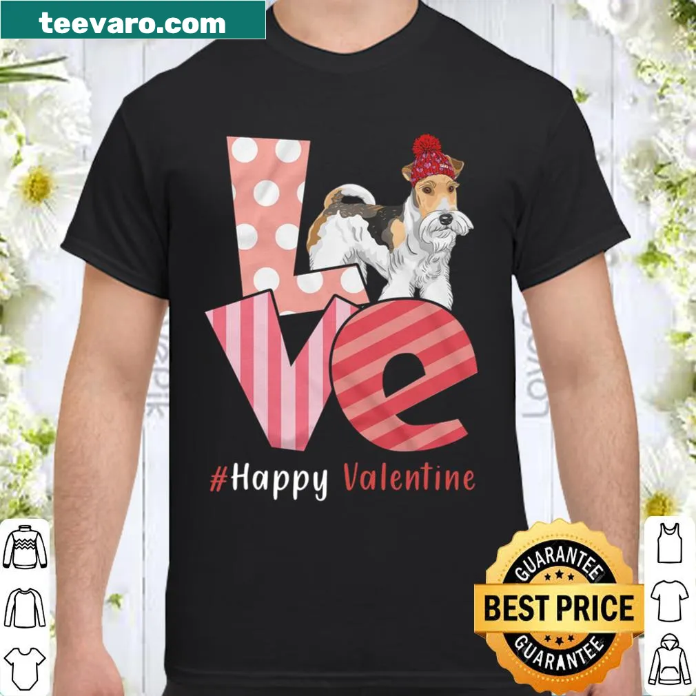 Valentine's shirt featuring a Wire Fox Terrier graphic