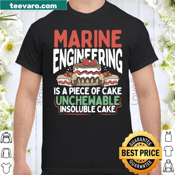 Funny graphic T-shirt with marine engineering jokes and facts