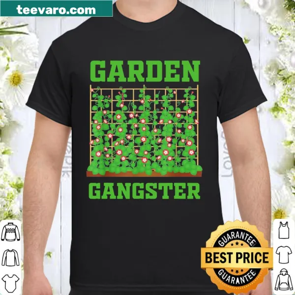 Vintage shirt with garden meme and 'Garden Gangster' text