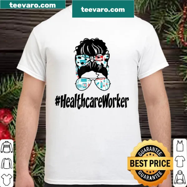 Funny nurse shirt with a messy bun design and humorous text
