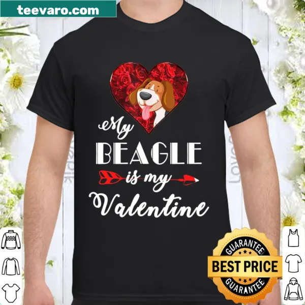Beagle illustration with a love message for dog lovers