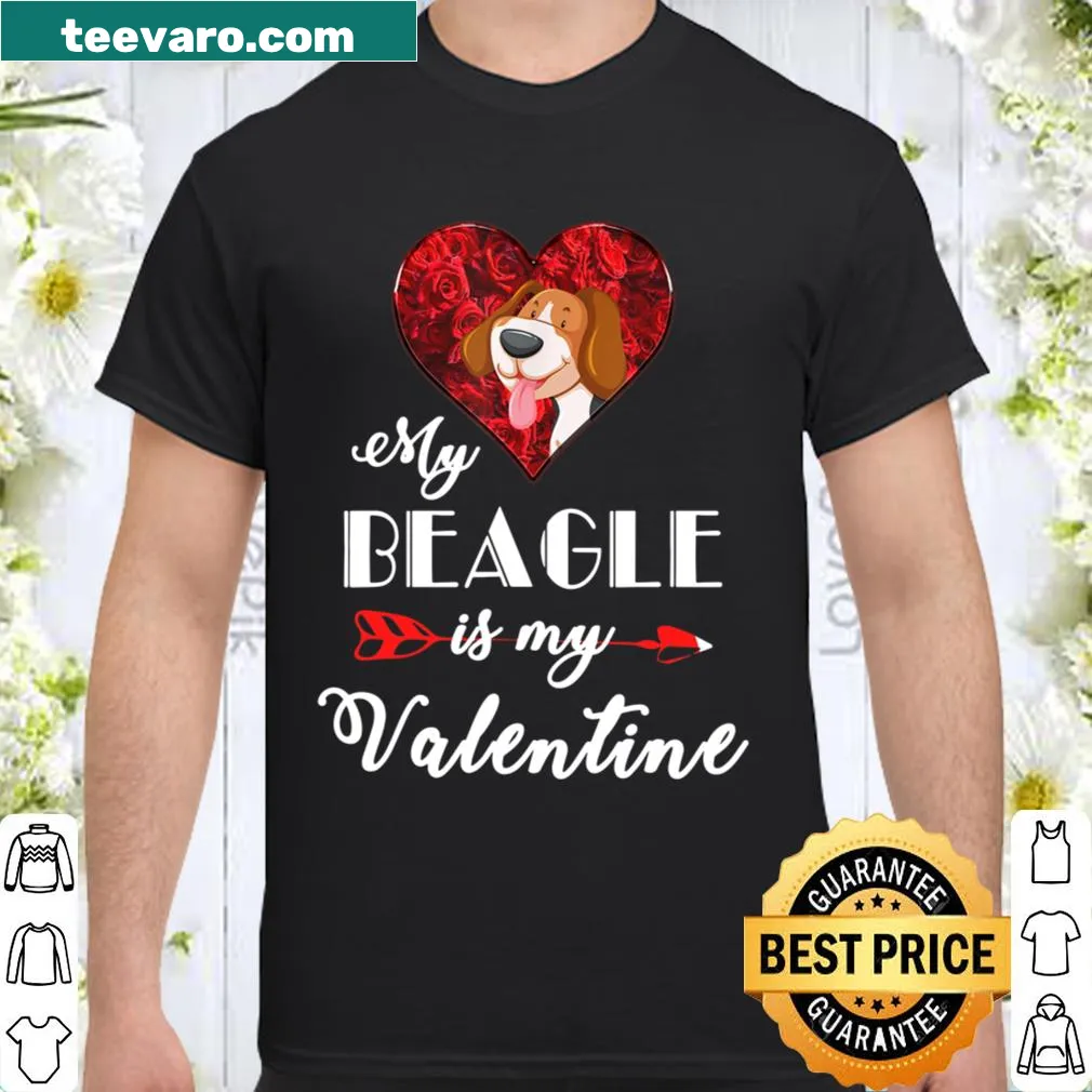 Beagle illustration with a love message for dog lovers