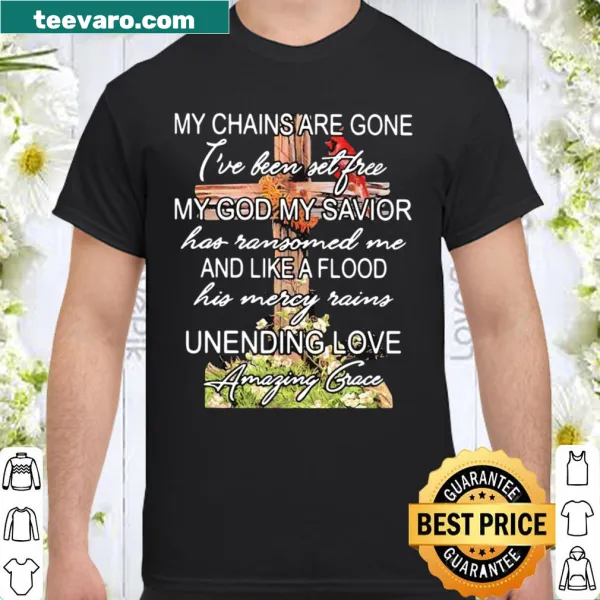 Shirt with inspirational faith-based text about salvation