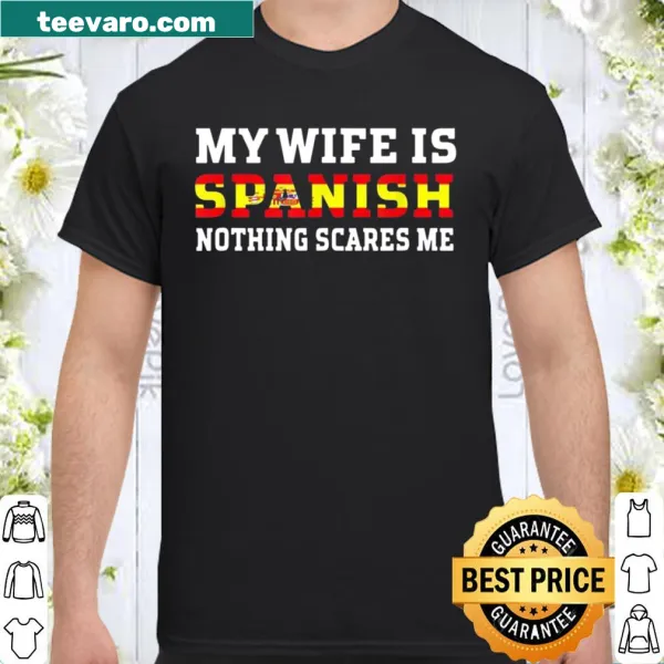 Playful husband shirt with humorous phrase about Spanish wife
