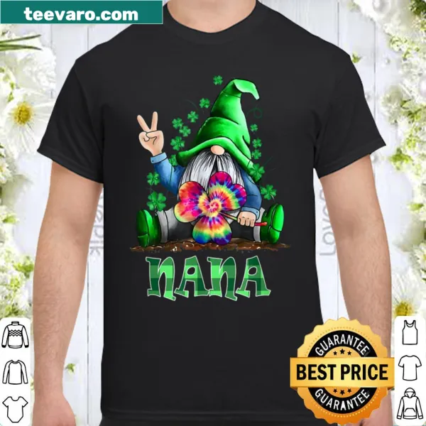 Illustrated gnome design for St. Patrick's Day on a family t-shirt