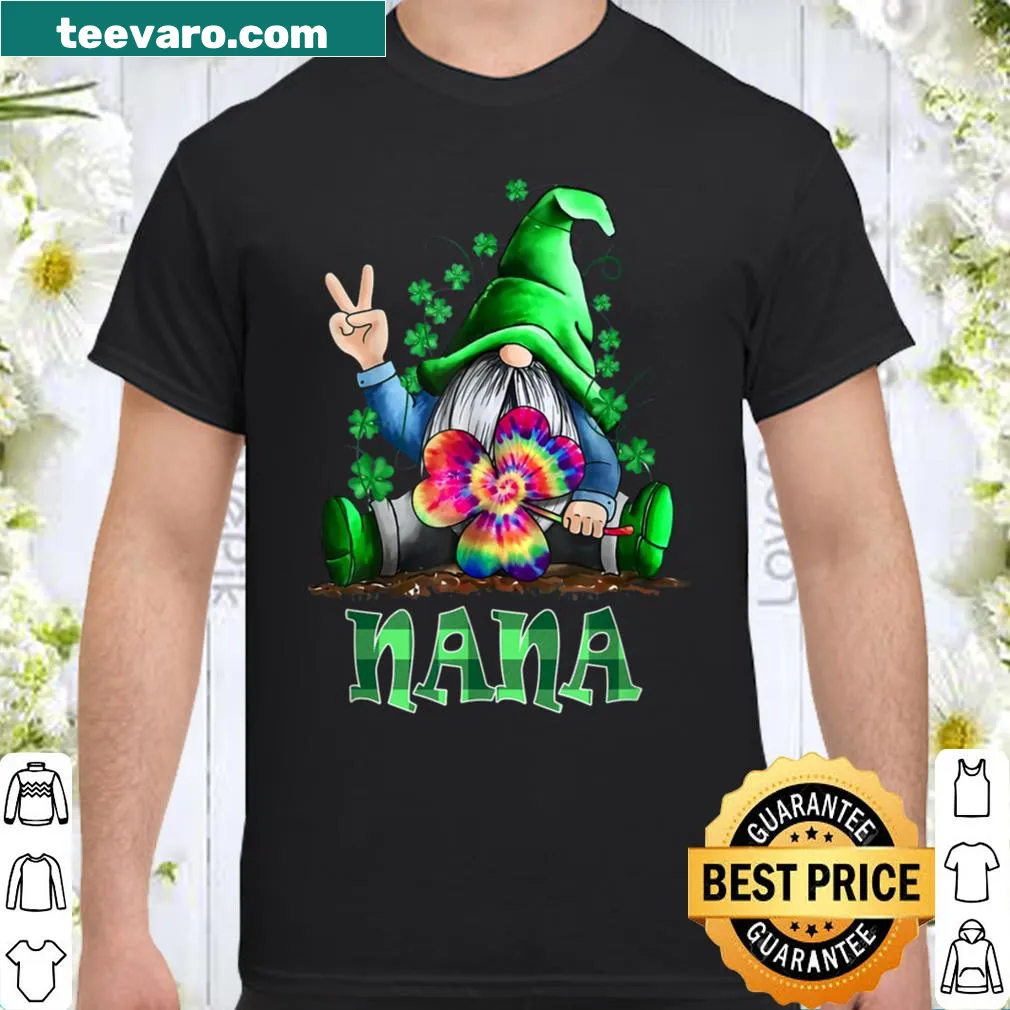 Illustrated gnome design for St. Patrick's Day on a family t-shirt