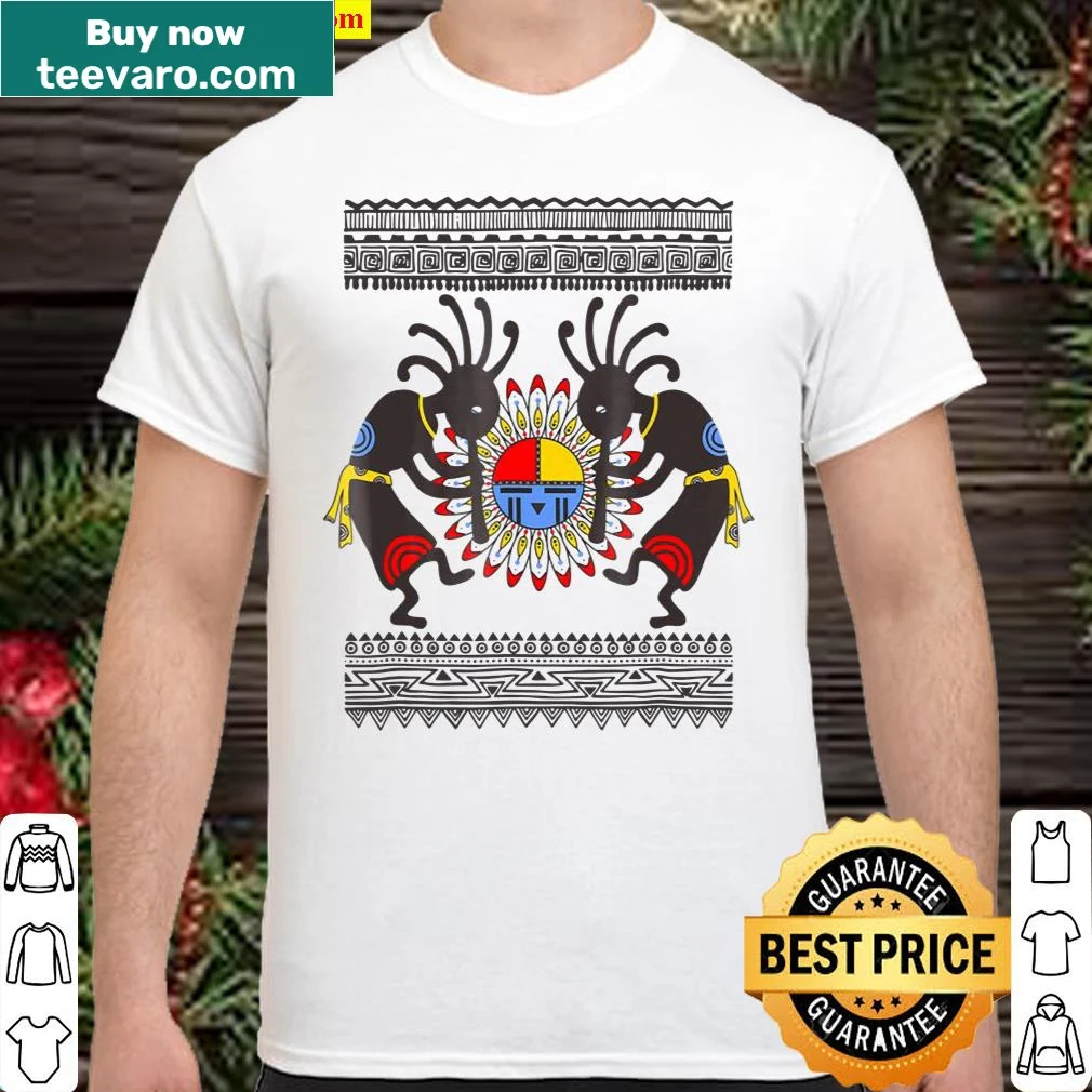 Kokopelli design showcasing Native American culture on a shirt